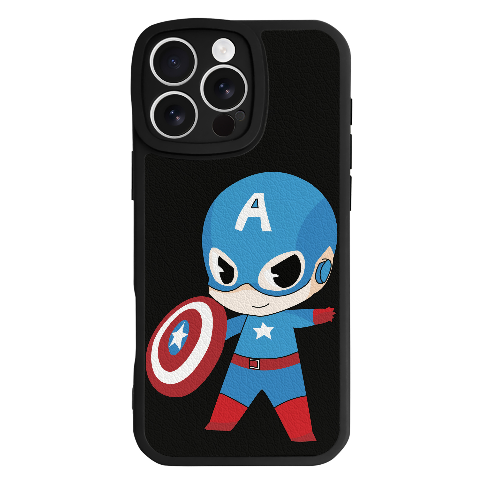 （画像用） アベンジャーズ The Avengers 【iPhone 16シリーズ対応】シリコンスマホケース（レザー調） 材質：シリコン